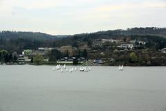 View of Kozí horka and Brno Reservoir from the dam