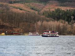 Brno Reservoir with Lipsko and Utrecht ships