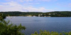 Brno Dam with surrounding landscape