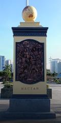 Bas relief artwork on the Mactan quincentennial monument