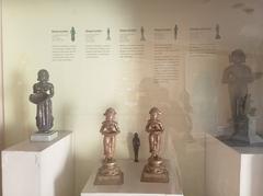 Bronze Deepmala sculptures at Telangana State Archaeological Museum