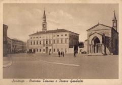 Garibaldi Square in Sandrigo with Trissino family's oratory