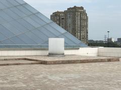 Aga Khan Museum with a reflecting pool in Toronto, Canada