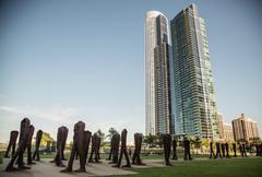 Agora public art installation in Chicago