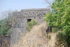 Ahmednagar fort bastions with historical architecture