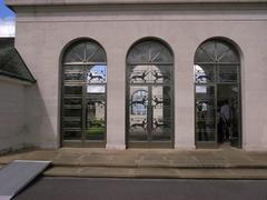 bronze sculpted doors at the Air Forces Memorial in Surrey, England