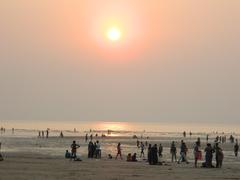 Aksa Beach afternoon with calm waves and a serene shoreline