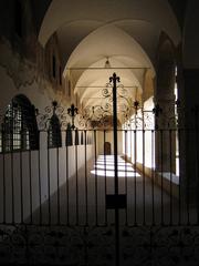 entrance to the cloister of Santa Maria degli Angeli in Assisi, Italy