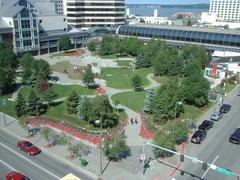 Town Square Park in downtown Anchorage, Alaska in July 2007