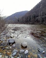 Scenic view of Riviera Brenta in Bassano del Grappa with untouched natural landscape