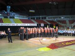 Coro Bassano performing at Trittico Corale d'Autunno with Bepi de Marzi