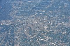 Aerial view from a flight from Rome to Düsseldorf to Hamburg in 2013