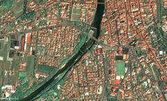 Aerial view of Bassano del Grappa, Italy