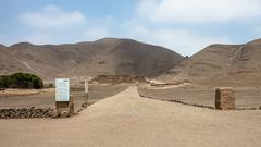 Main entrance of Huaca El Paraíso