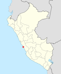 Location of El Paraiso Archaeological Site in Peru