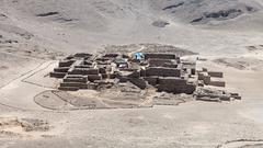 View of Huaca Paraíso from the lookout point