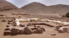 Ancient ruins of Huaca El Paraíso