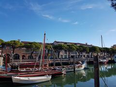 Scenic view of Caorle with colorful buildings and waterfront