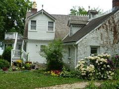 Alice Austen House Museum rear garden at Clear Comfort in Staten Island, NY