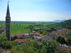 Panoramic view of Longare, Province of Vicenza, Italy