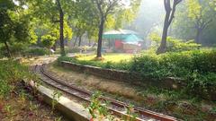 Kanpur zoo toy train station