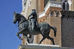 equestrian statue of Bartolomeo Colleoni by Andrea Verrocchio