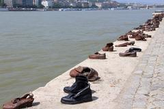 Shoes on the Danube Bank memorial in Budapest