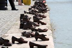 Shoes on the Danube Bank memorial in Budapest