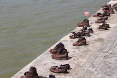 Shoes on the Danube Bank memorial in Budapest