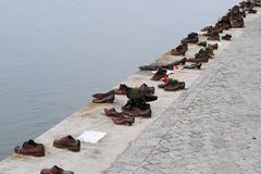 Shoes on the Danube Bank memorial in Budapest