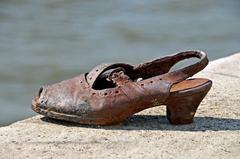 Shoes on the Danube memorial in Budapest