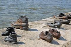 Shoes on the Danube memorial in Budapest