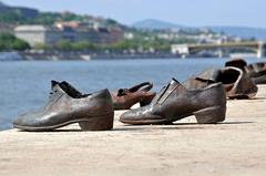 Shoes on the Danube memorial in Budapest