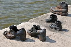 Shoes on the Danube Bank memorial in Budapest