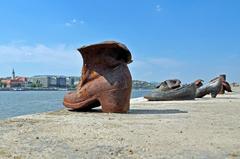 Shoes on the Danube memorial in Budapest