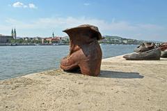 Shoes on the Danube memorial in Budapest