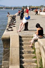 Shoes on the Danube Bank Memorial in Budapest, Hungary