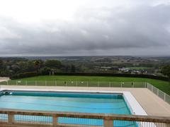 Piscine de Lectoure communal swimming pool with historical architecture