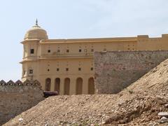 Scenic view of Jaipur city with historical architecture and urban landscape