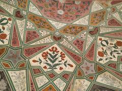 Ceiling art in Amer Fort