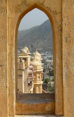 aerial view of Jaipur, India with various buildings, roads, and greenery