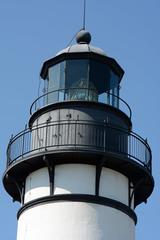 Amelia Island Lighthouse and surrounding building in Florida, US