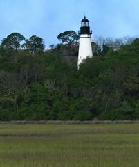 View of Amelia Island Lighthouse from Fort Clinch