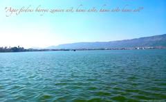 Anasagar Lake in Ajmer with historical landmarks visible