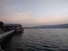 Sunset view with Ana Sagar Baradari