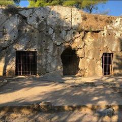 Socrates prison at Pnyx in Athens