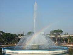 A fountain by the Istiqlal Mosque in Jakarta