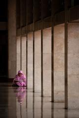 Woman in Istiqlal mosque, Jakarta