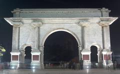 Entrance gate of Anna Samadhi memorial on Marina beach