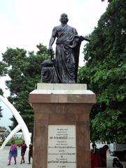 Ilango Adigal statue at Marina Beach, Chennai